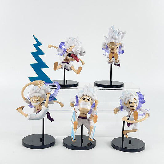 Q version of the 5 Sun God five files Nica Luffy weird model ornaments