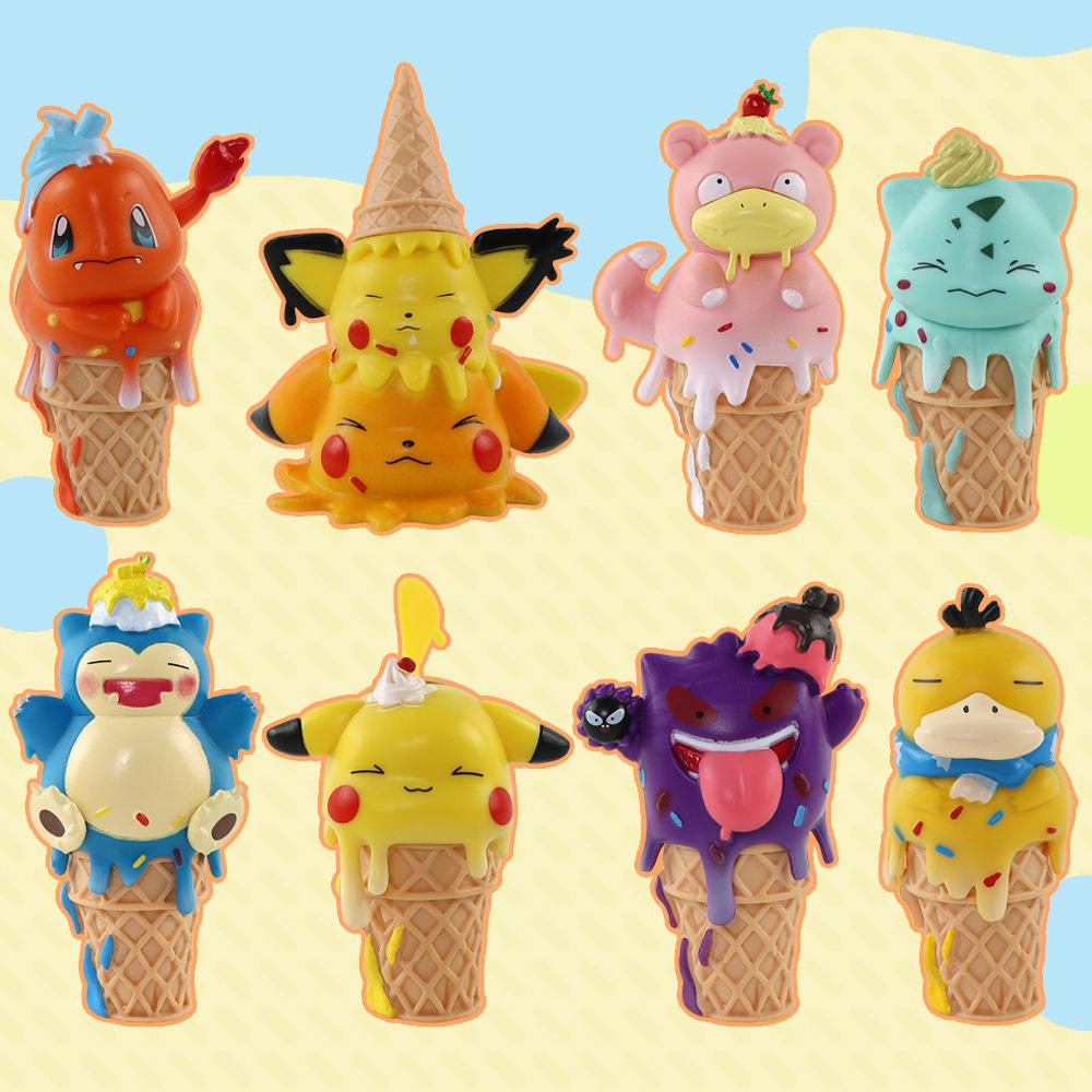 Ice-cream Pikachu Mythical Frog Seed Koda Duck Figurine