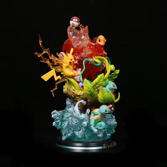 Genetic Mikado Pikachu, Kotobukiya and Mythical Frog Seed Models