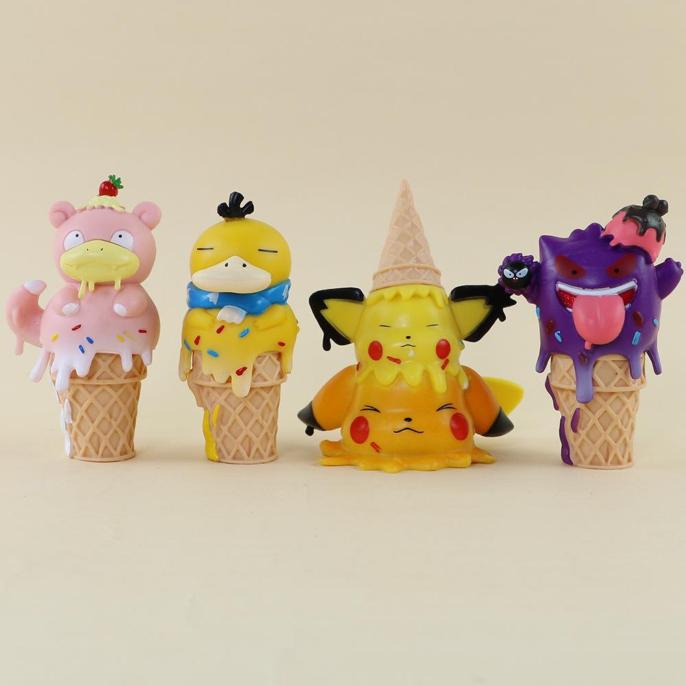 Ice-cream Pikachu Mythical Frog Seed Koda Duck Figurine