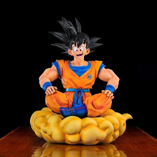 Dragon Ball Anime Figure Sitting Position Son Goku Super Saiyan
